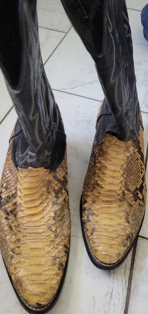 Laredo Snakeskin Cowboy Boots